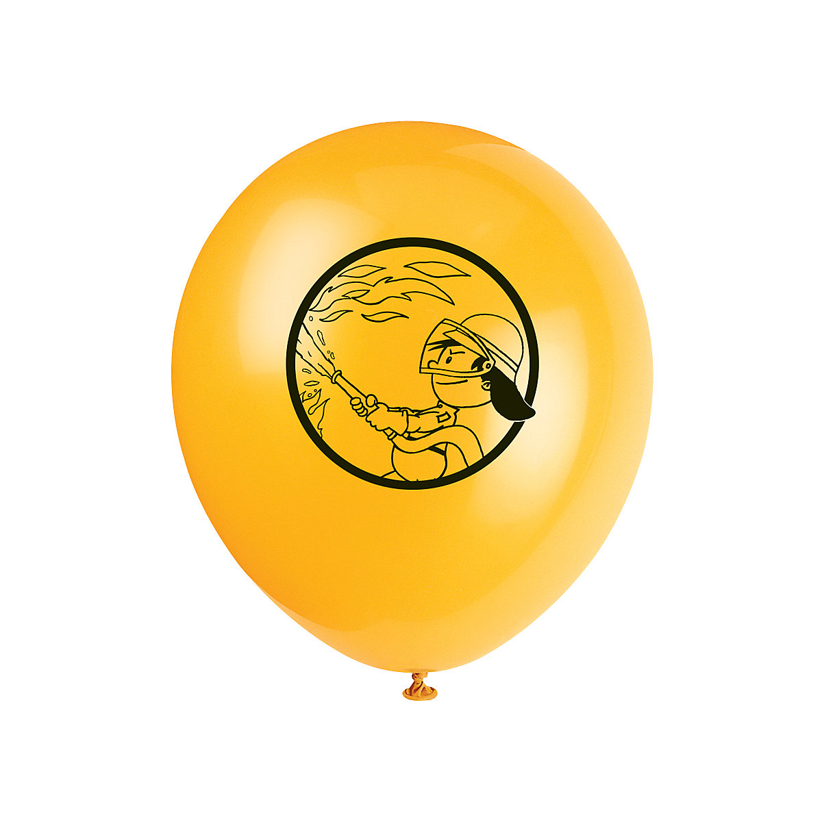 8 Luftballons Feuerwehrmann Flo, 25 cm