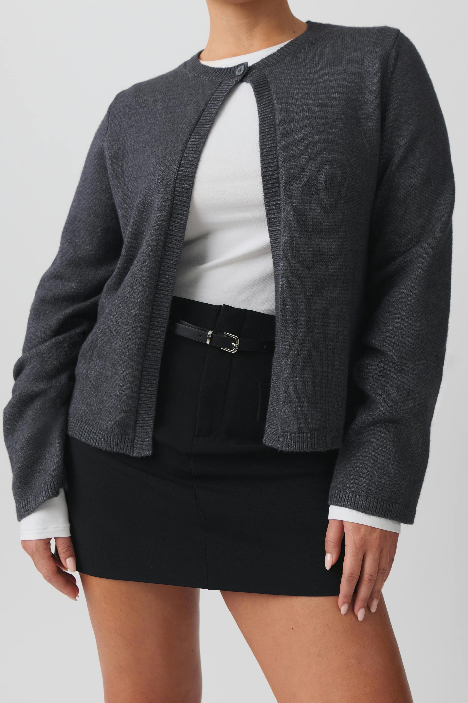 Tailored mini skirt