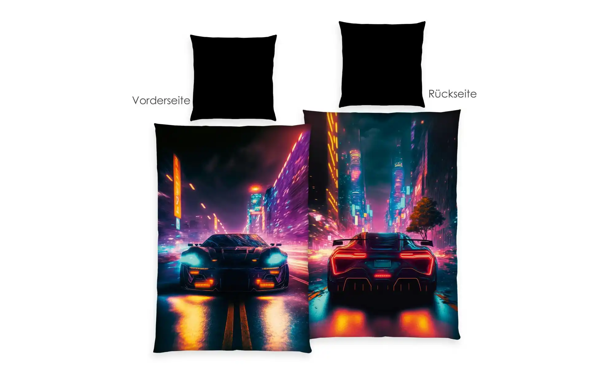 Bettwäsche-Set Neon Car
