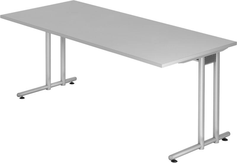 Hammerbacher Schreibtisch VNS 19/5 Lichtgrau 1.800 x 800 x 720 mm