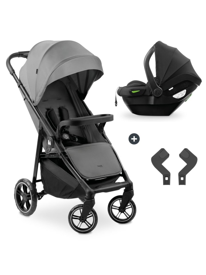 Hauck Buggy Shop N Care 2in1 Travel Set - Grey in grau günstig kaufen onesize