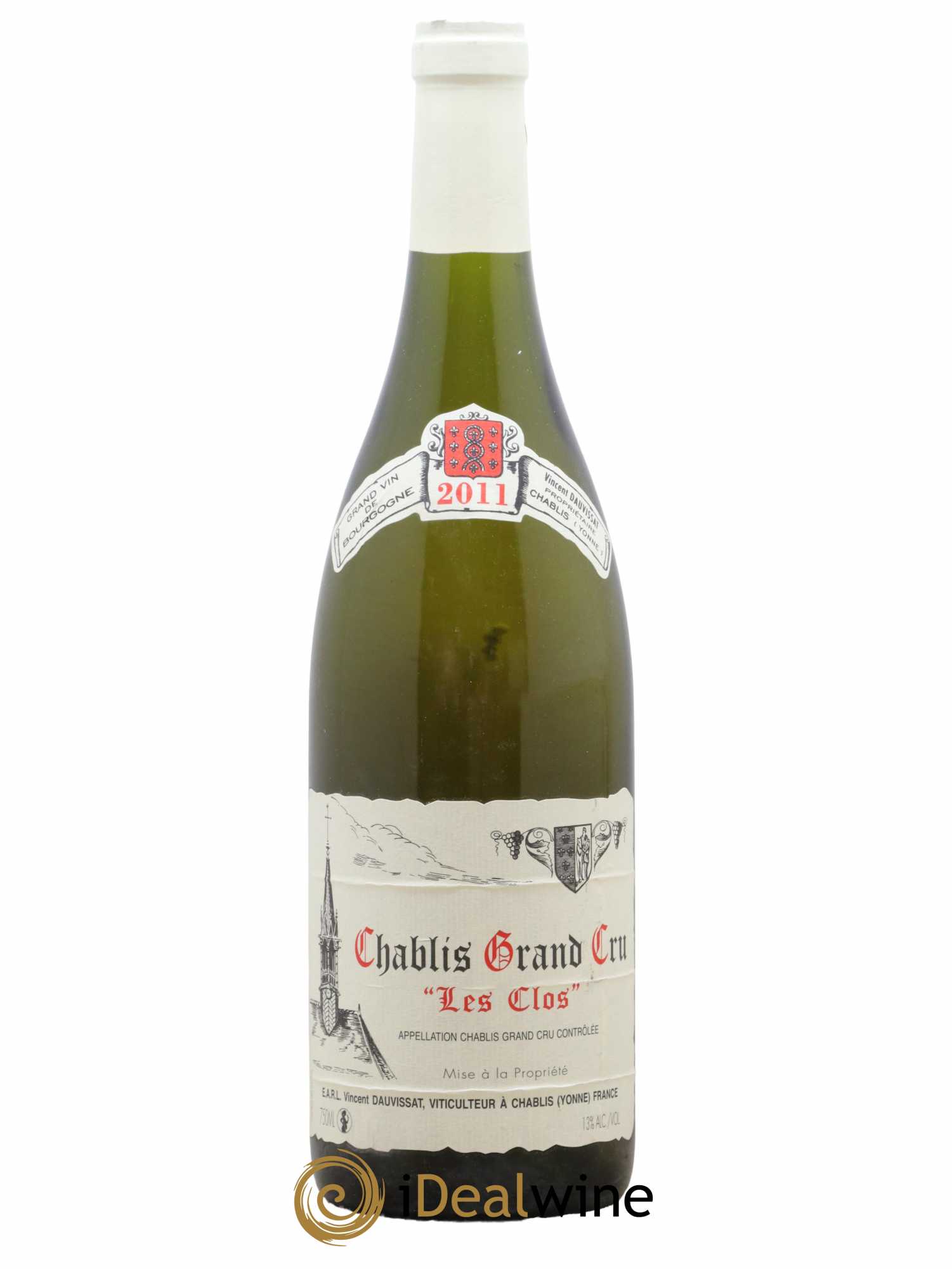 Chablis Grand Cru Les Clos Vincent Dauvissat (Domaine)  2011 - Lot de 1 Bouteille
