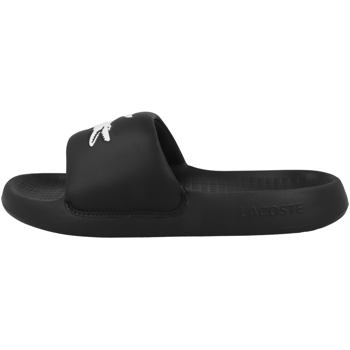 Lacoste Serve Slide 1.0 123 1 CMA Badelatschen schwarz