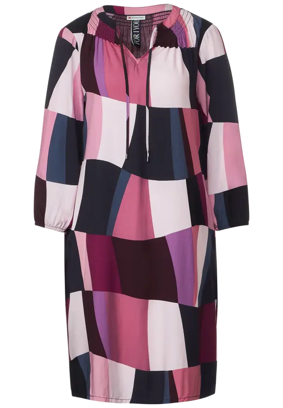 Street One Printkleid mit Smokdetails