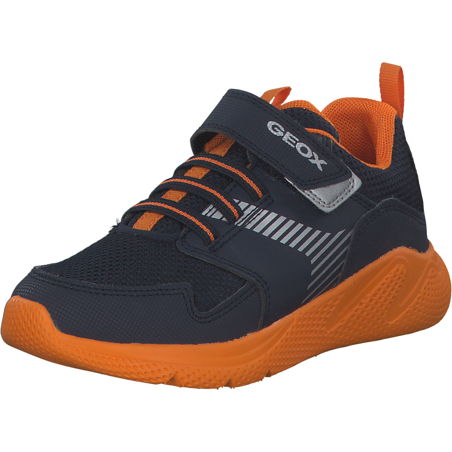 Geox J26GBA, Sneakers Low, Kinder, NAVY/ORANGE