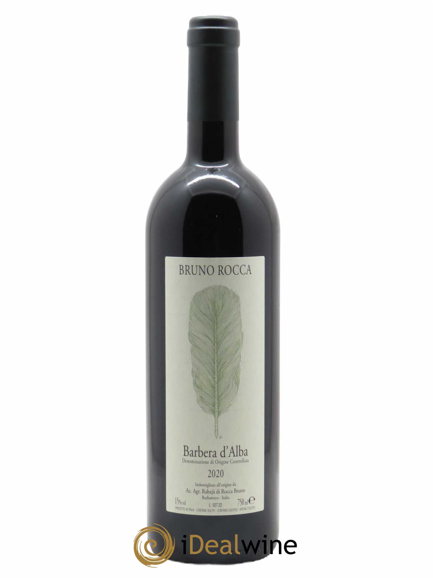 Barbera d'Alba DOC Bruno Rocca  2020 - Lot de 1 Bouteille