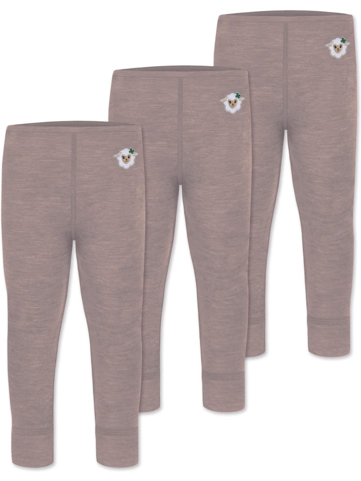 Normani Outdoor Sports 3er Pack Baby Merino Lange Unterhose „Tutira