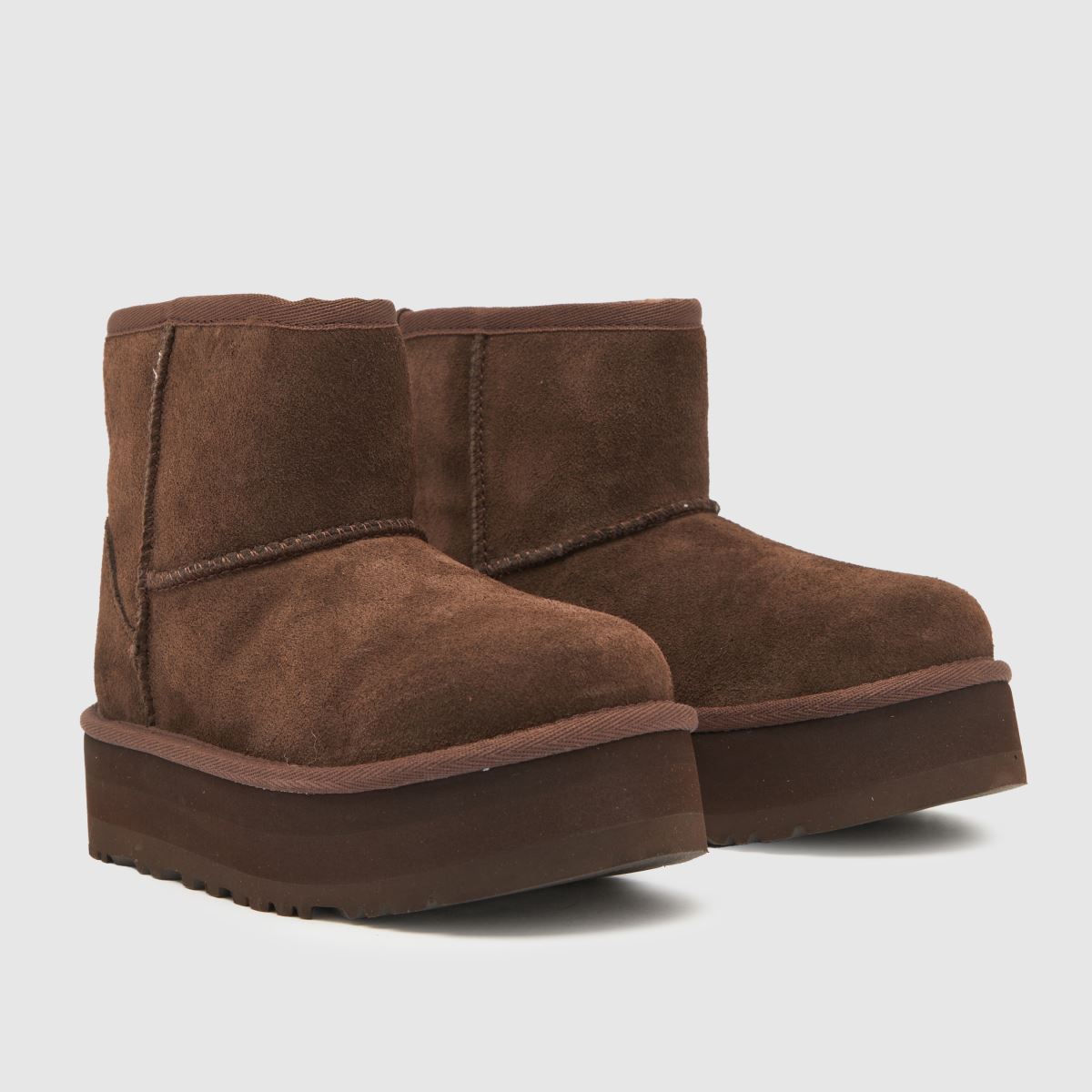 UGG Burnt Cedar Classic Mini Platform Flickstövlar