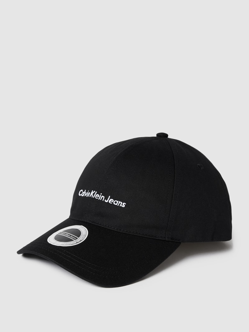 Cap mit Label-Stitching in black