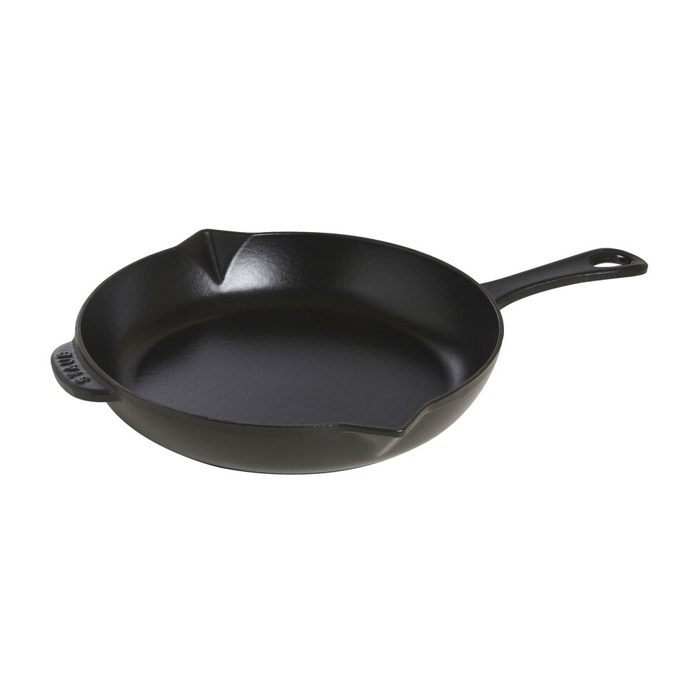 Bratpfanne 26 cm, Gusseisen, Schwarz