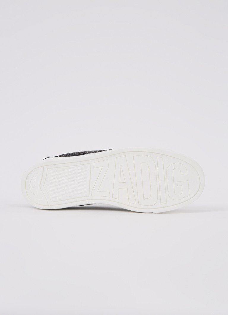 Tenisi Zadig&Voltaire La Flash din piele cu sclipici