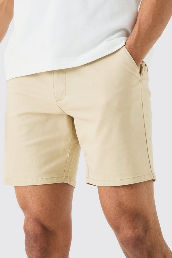 Skinny Chino-Shorts