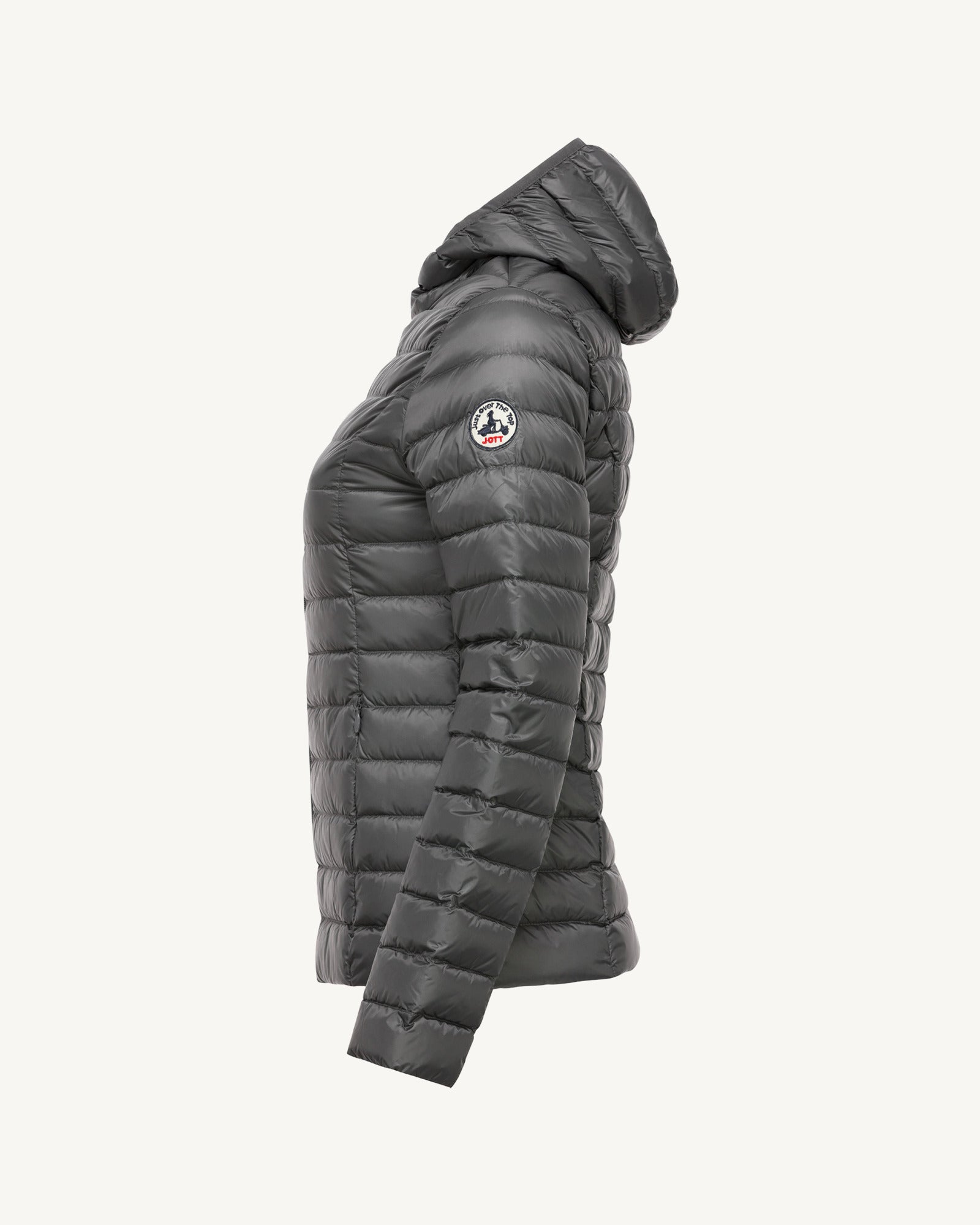 Doudoune légère à capuche Anthracite Cloe