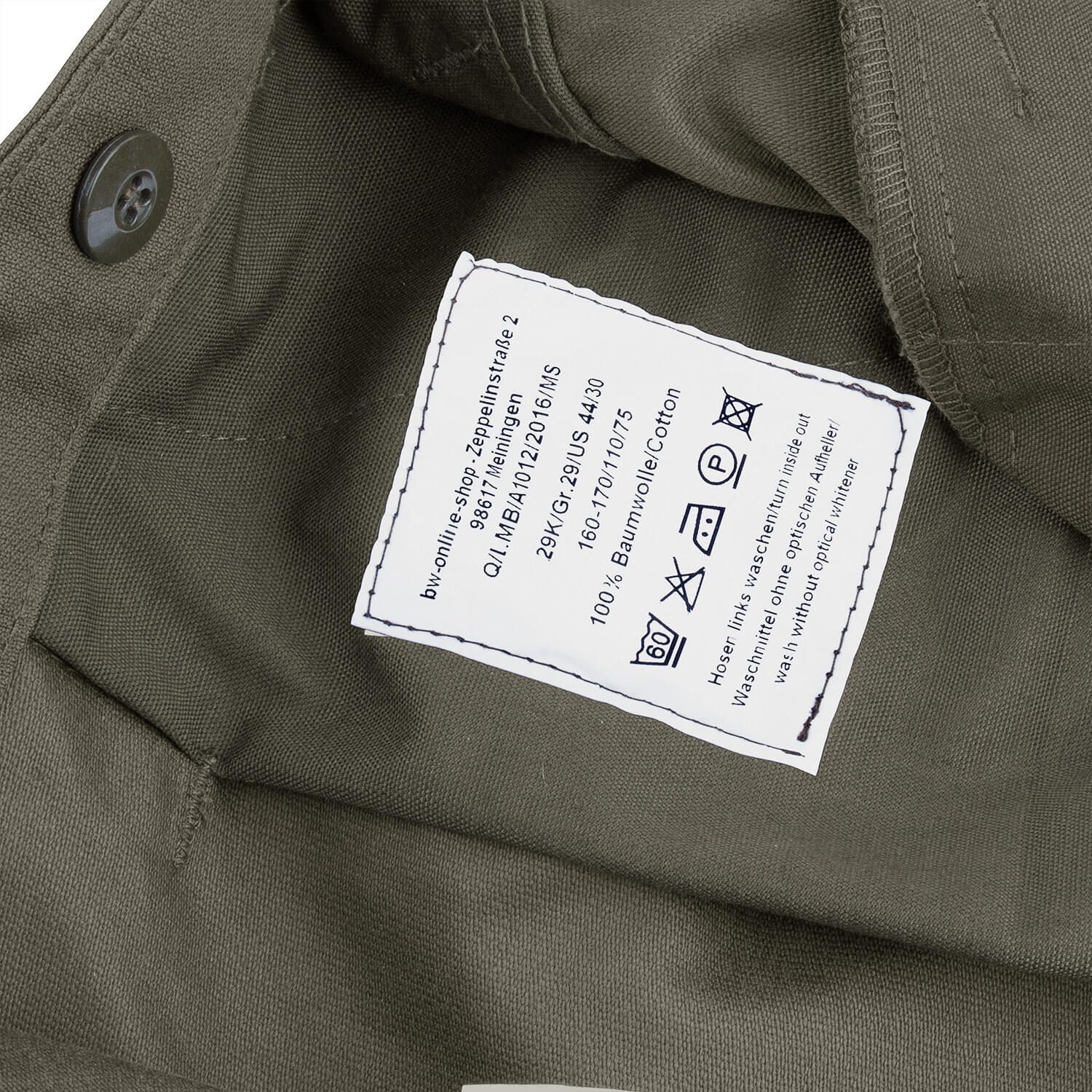 BW Moleskinhose Original nach Bundeswehr TL