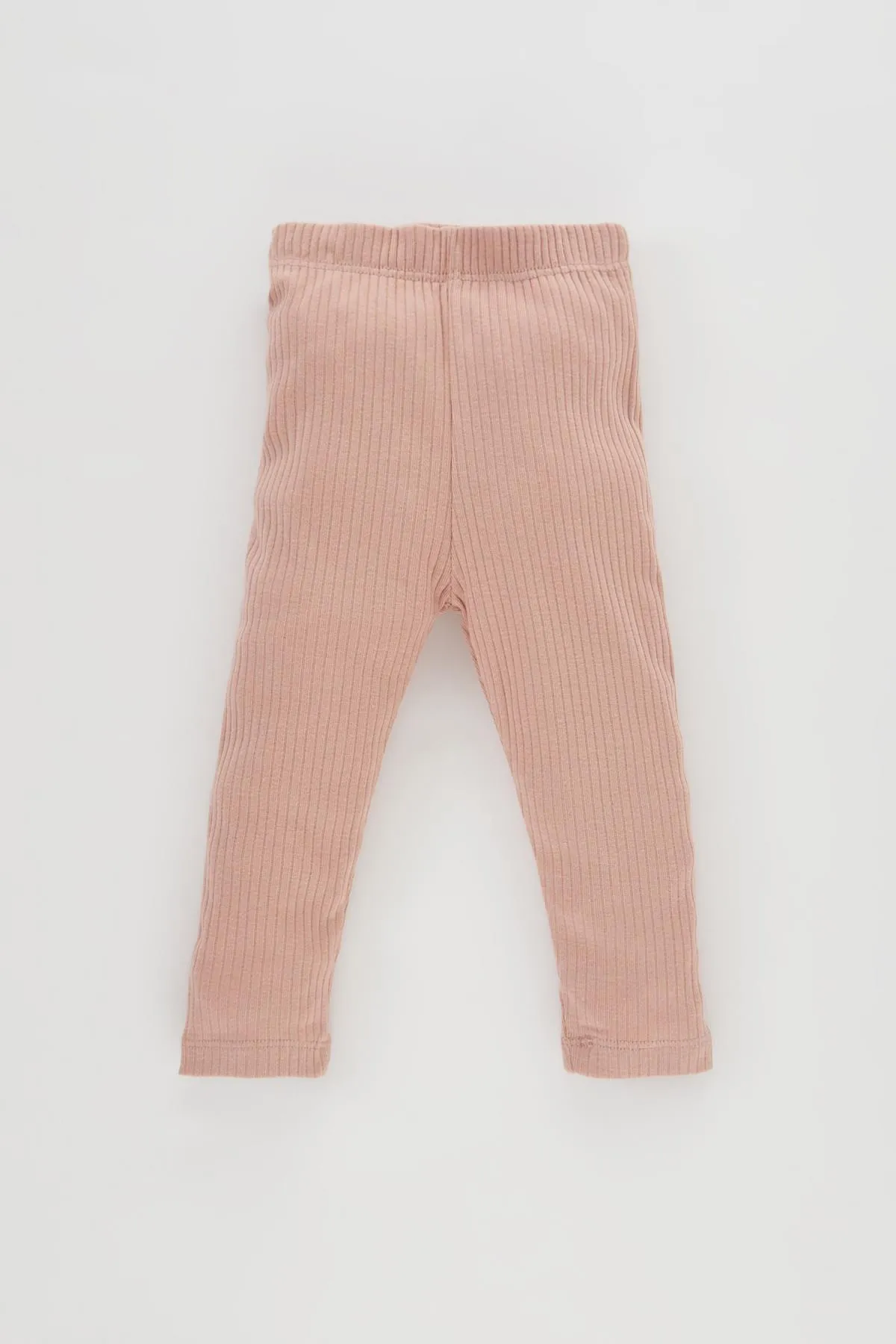 DeFacto  Baby-Mädchen-Pyjama-Set mit besticktem, langärmligem, geripptem Leibchen