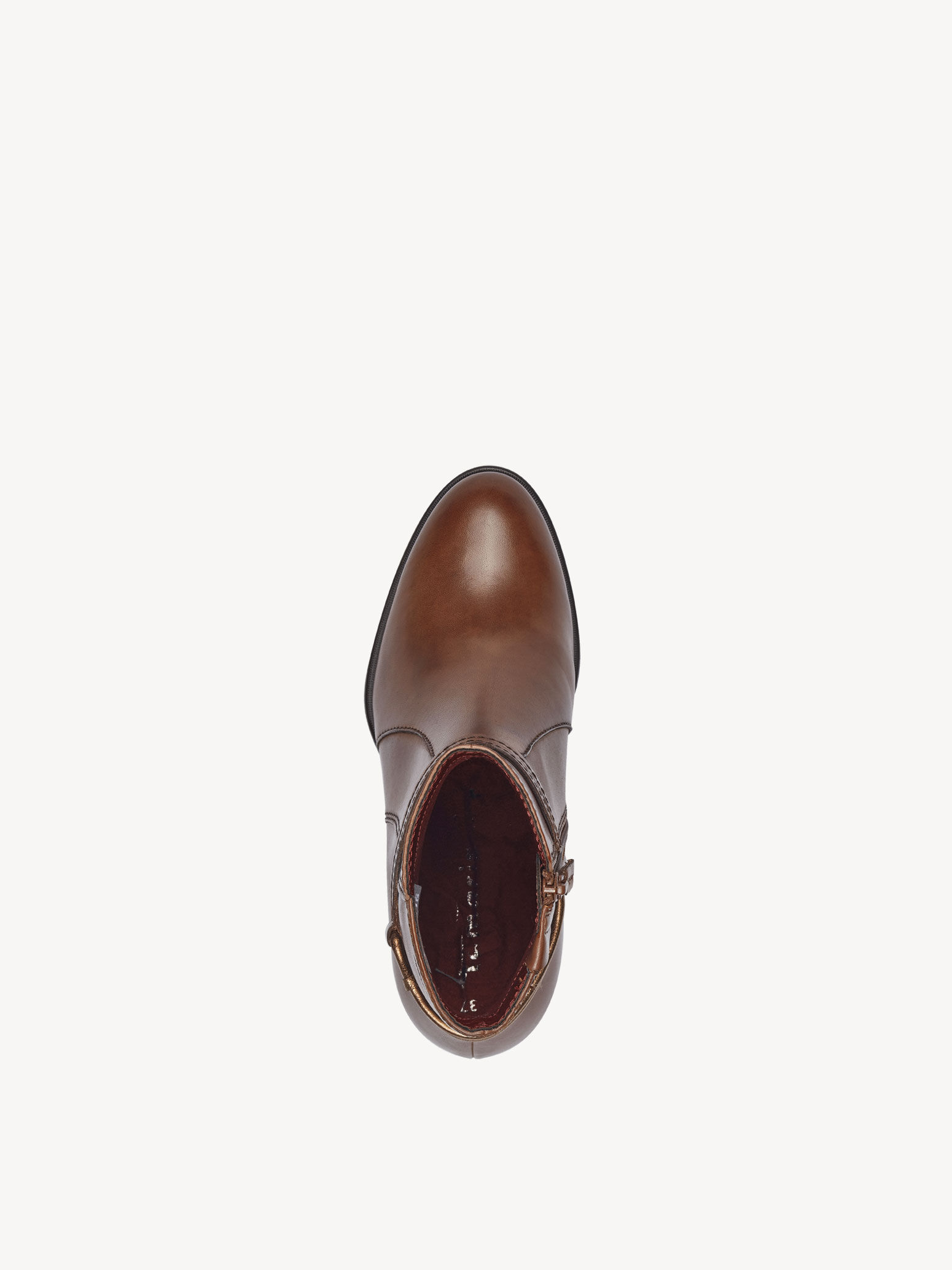 Bottine en cuir - marron