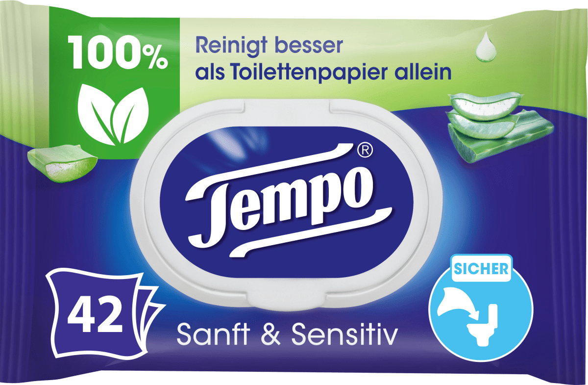 Feuchtes Toilettenpapier sanft & sensitiv, 42 St
