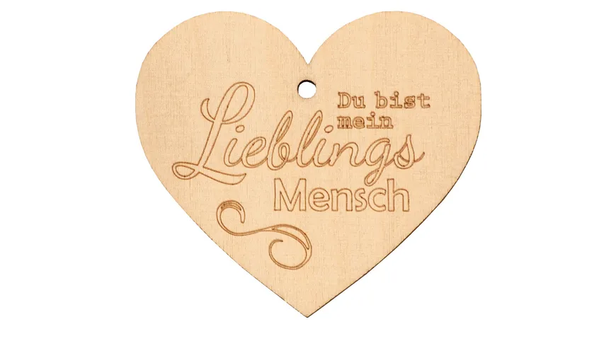Spruchreif Herzanhänger Du bist mein Lieblingsmensch