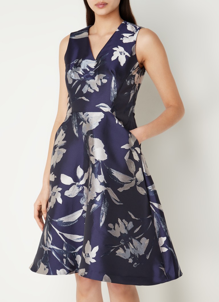 Vestido Cassy Petite Phase Eight, azul marino/multicolor