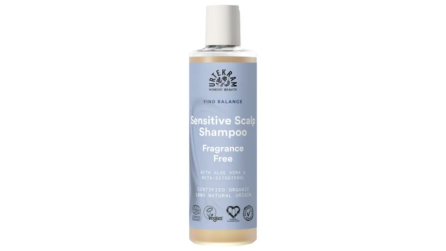 URTEKRAM Sensitive Scalp Shampoo Fragrance Free 250 ml