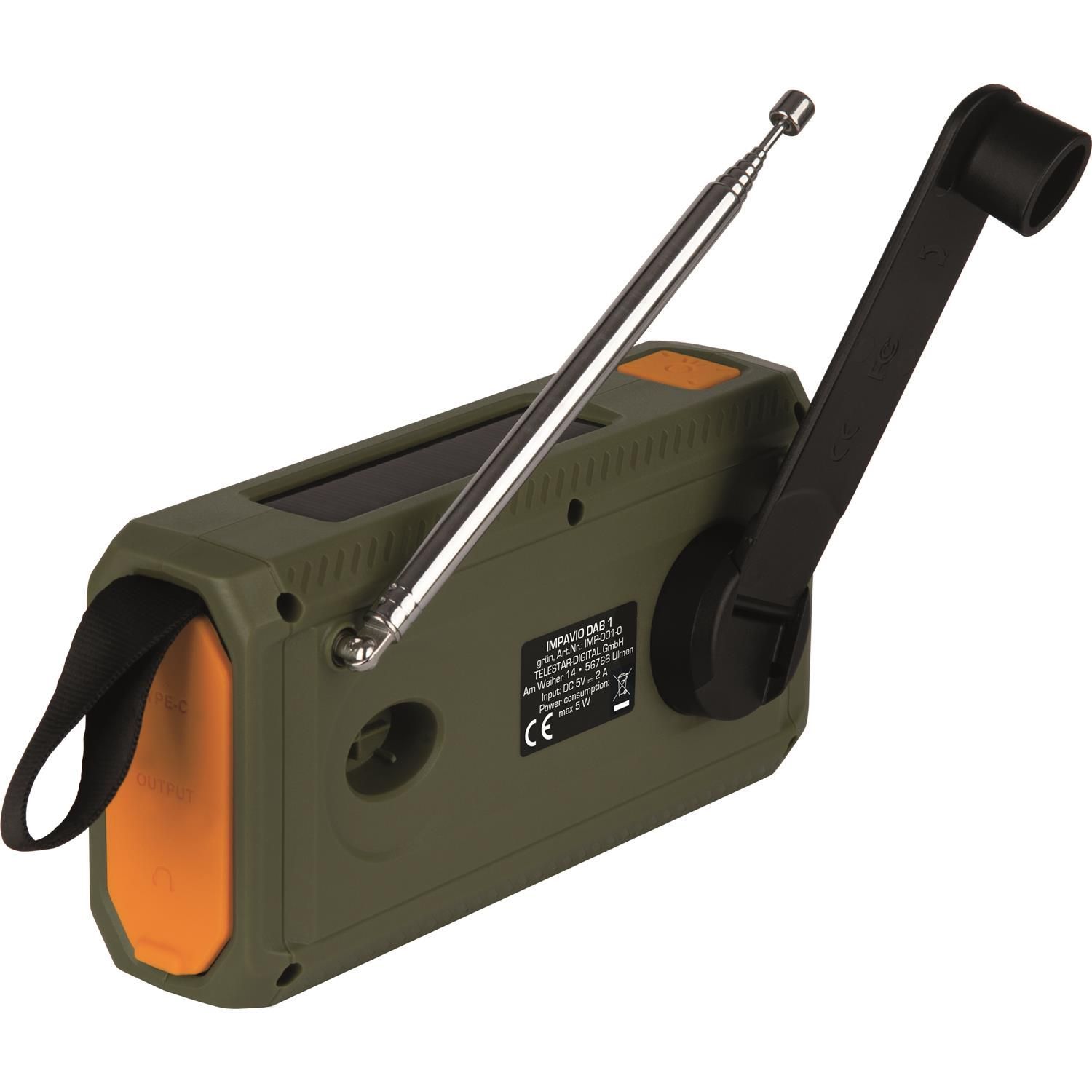 IMPAVIO DAB 1 DAB+/FM Kurbelradio