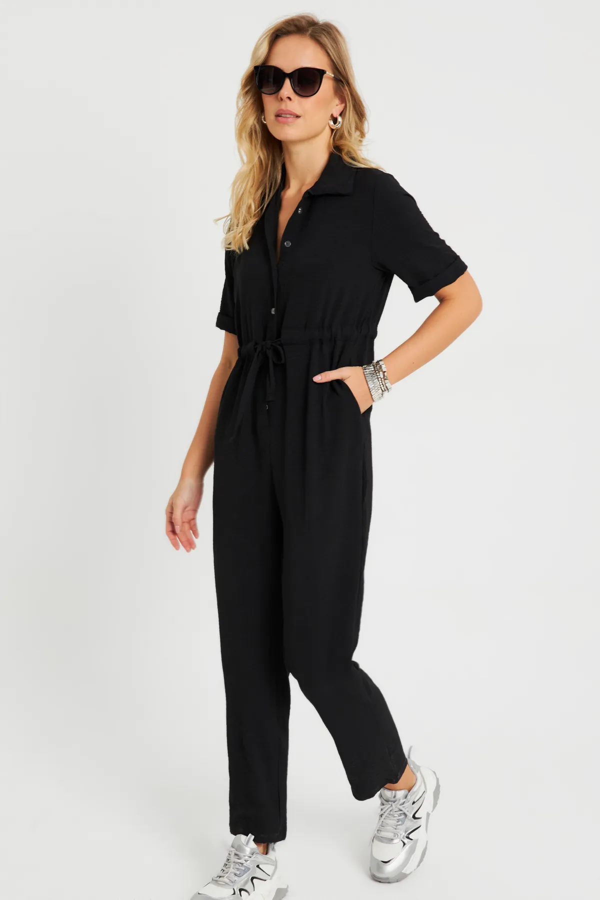 Cool & Sexy  Jumpsuit - Schwarz - Regular Fit