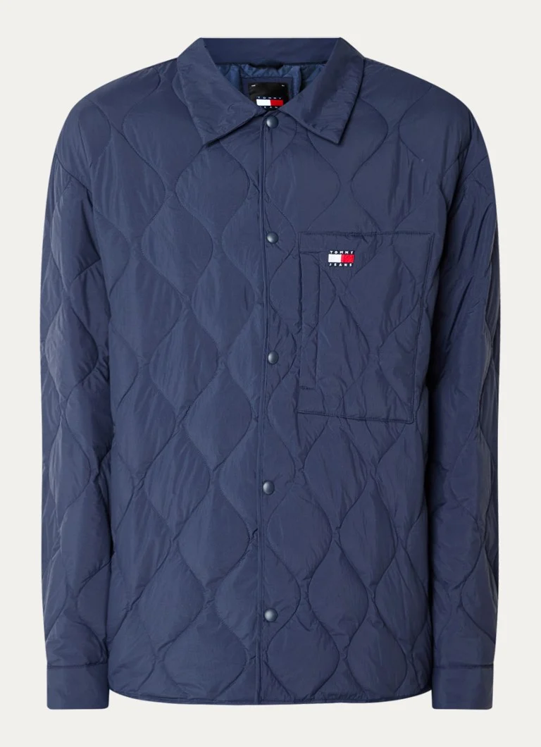 Tommy Hilfiger prošivena jakna s punjenjem od paperja i vezom logotipa