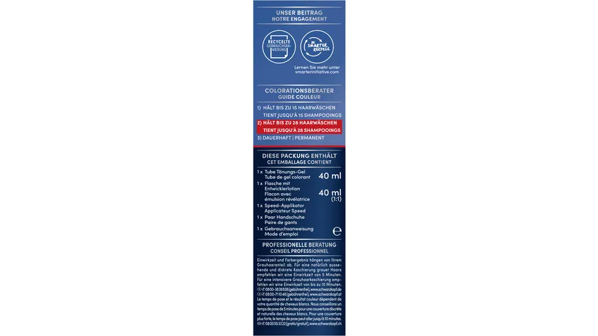 Schwarzkopf MEN PERFECT Anti-Grau Tönungs-Gel 60 - mittelbraun