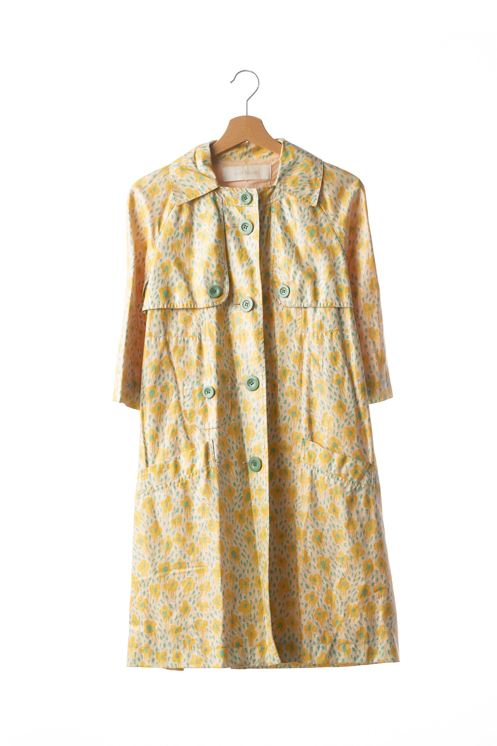 Cacharel Manteaux Longs Femme couleur jaune