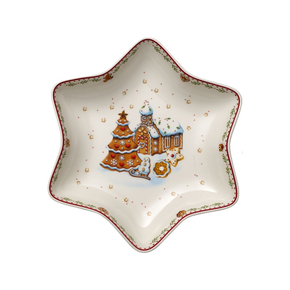 Villeroy & Boch Coupe étoile moy., village en pain d'ép. Winter Bakery Delight Bol