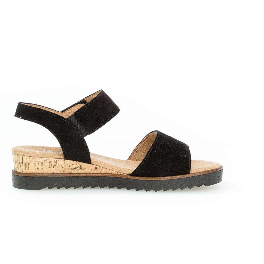 Gabor comfort Keilsandalette schwarz