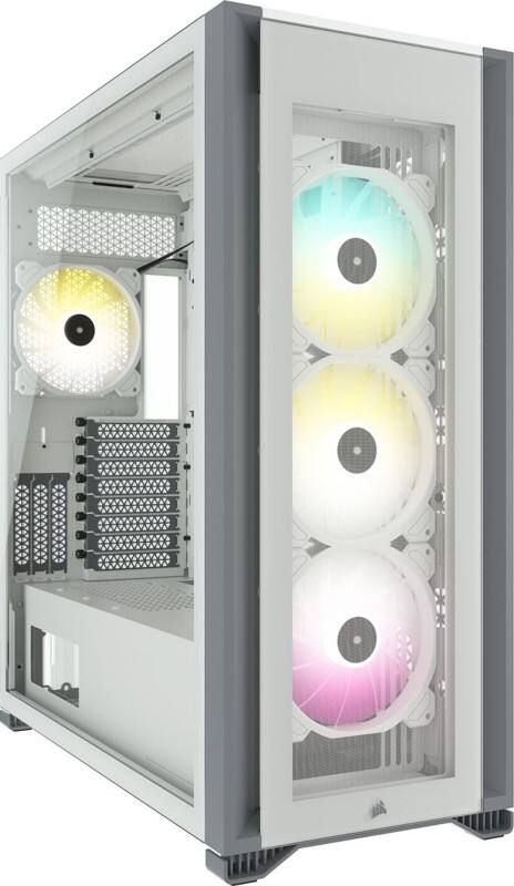 Corsair Computergehäuse 7000X Full Tower Stahl, Gehärtetes Glas Weiß