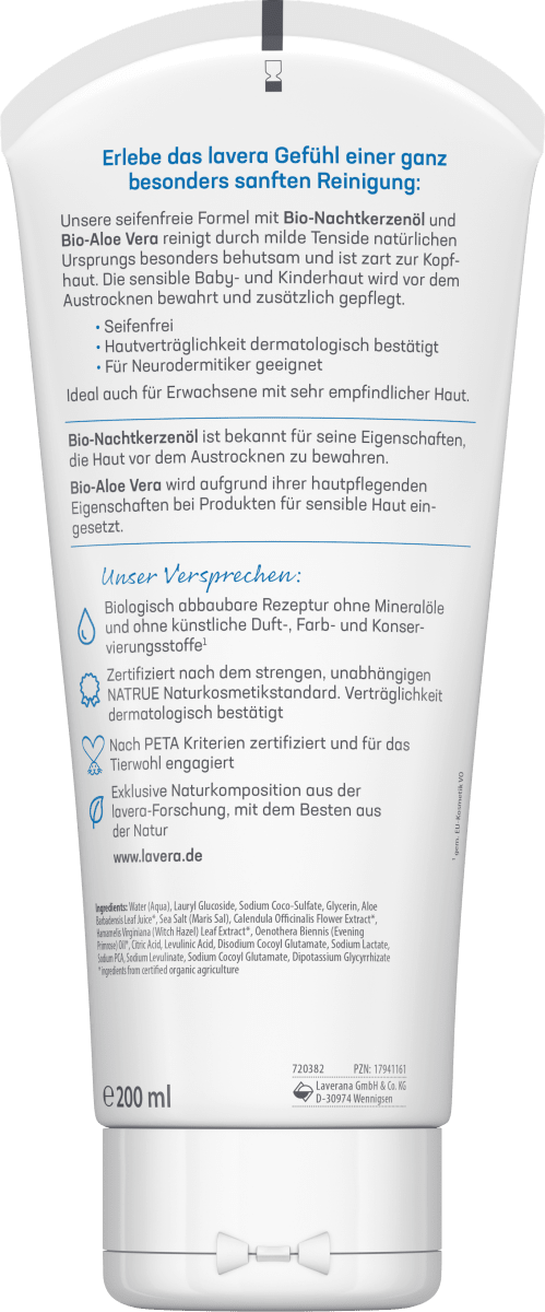 Baby & Kinder Waschlotion & Shampoo Sensitiv, 200 ml