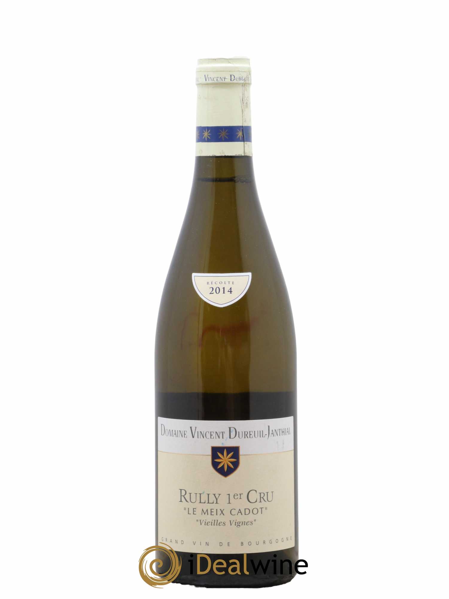 Rully 1er Cru Le Meix Cadot Vieilles Vignes Vincent Dureuil-Janthial  2014 - Lot de 1 Bouteille