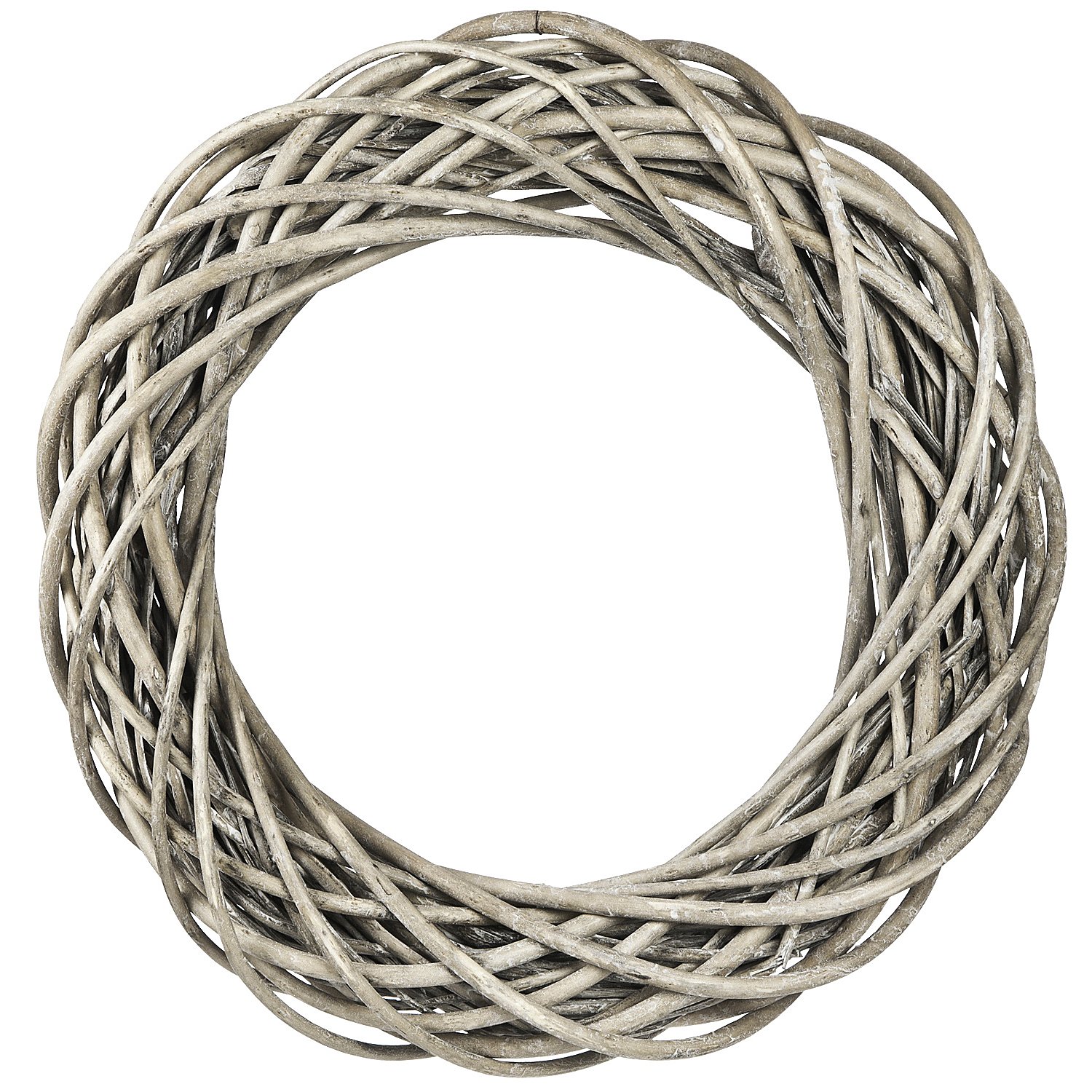 Weidenkranz, grau, 50 cm Ø