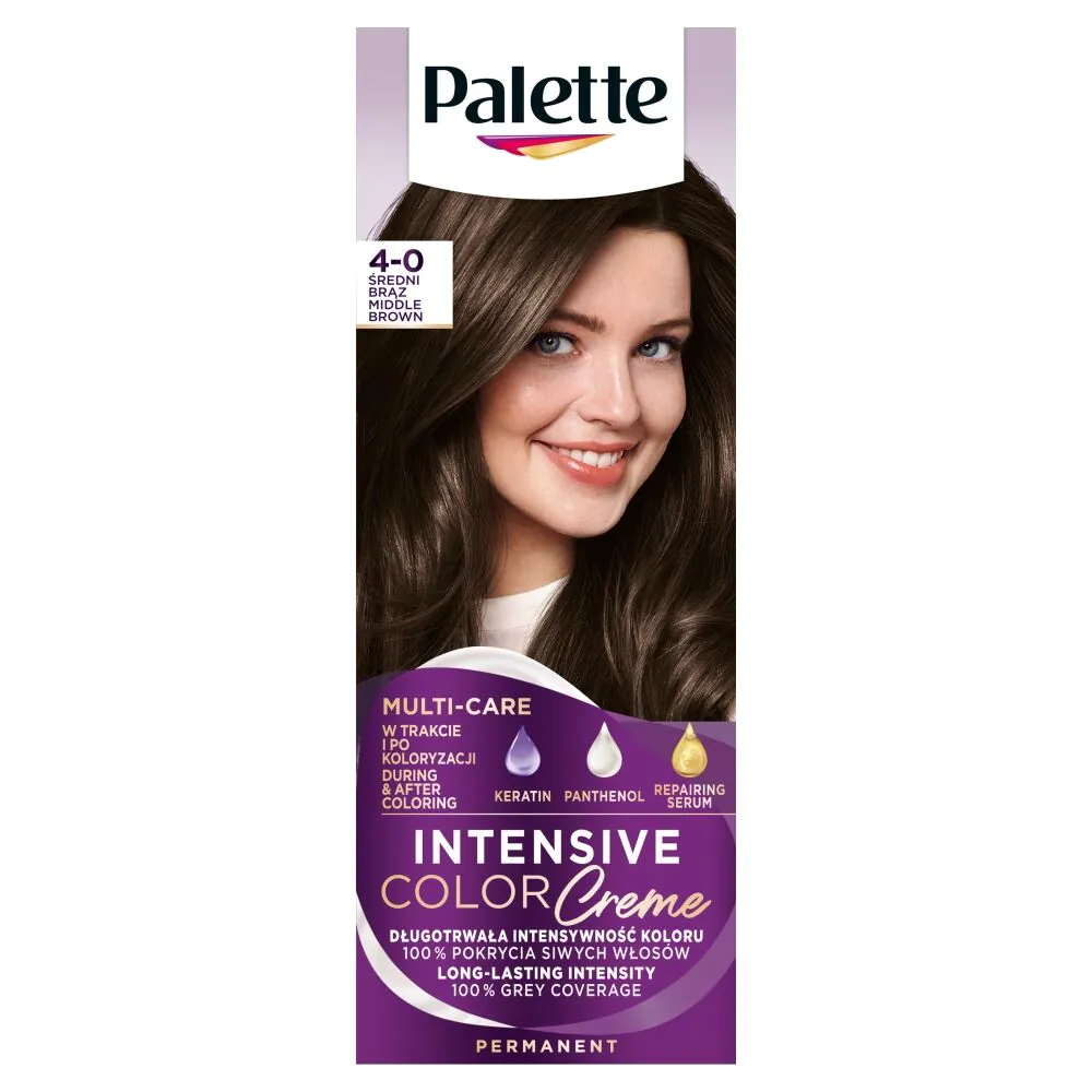 Palette Intensive Color Creme dažai N3 vidutinės rudos spalvos