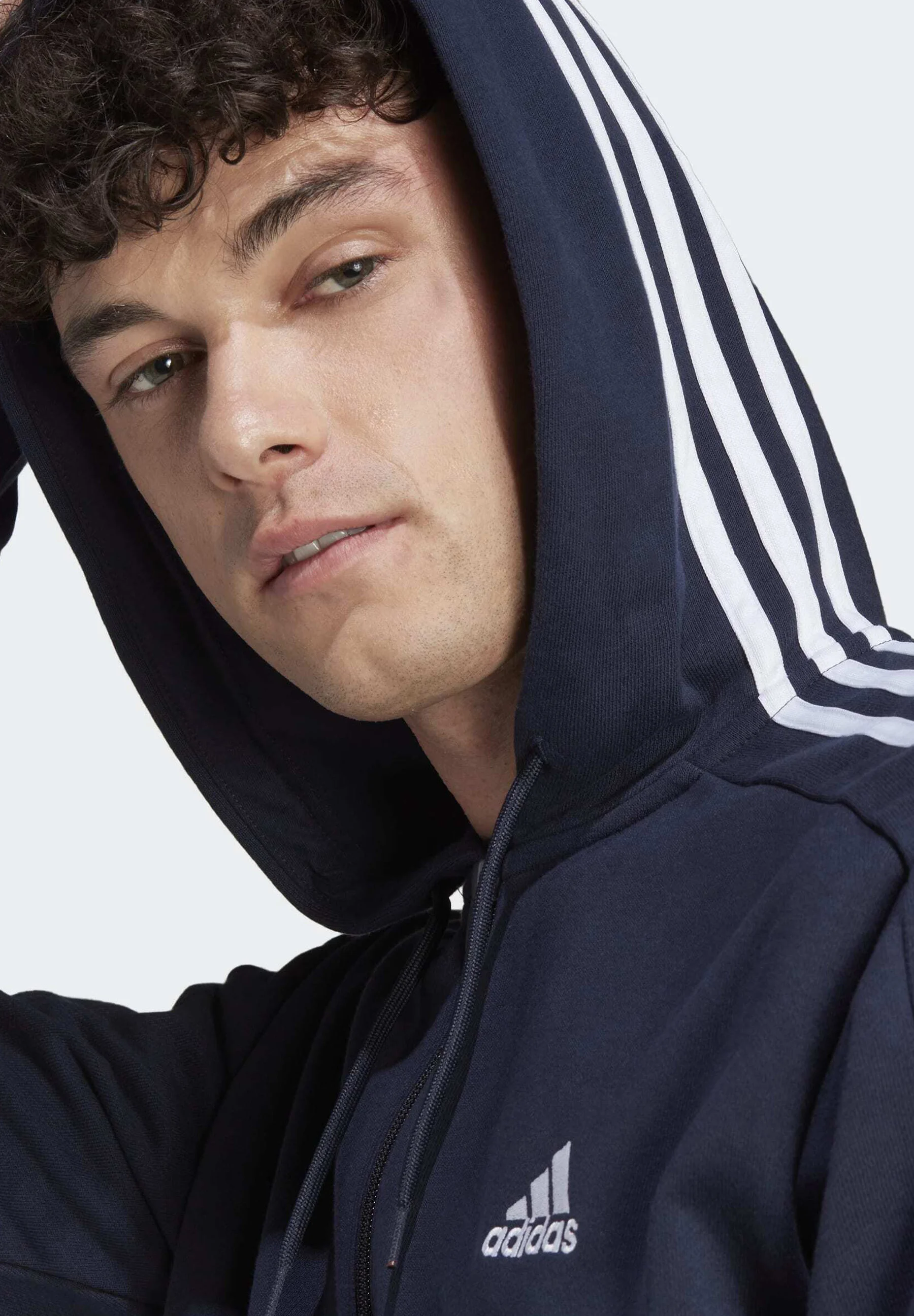 adidas Sportswear ESSENTIALS 3-STRIPES FULL-ZIP - Sudadera con cremallera