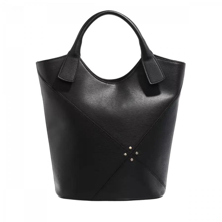 Borbonese - Borbonese Shoulder Bags Leder Black - schwarz