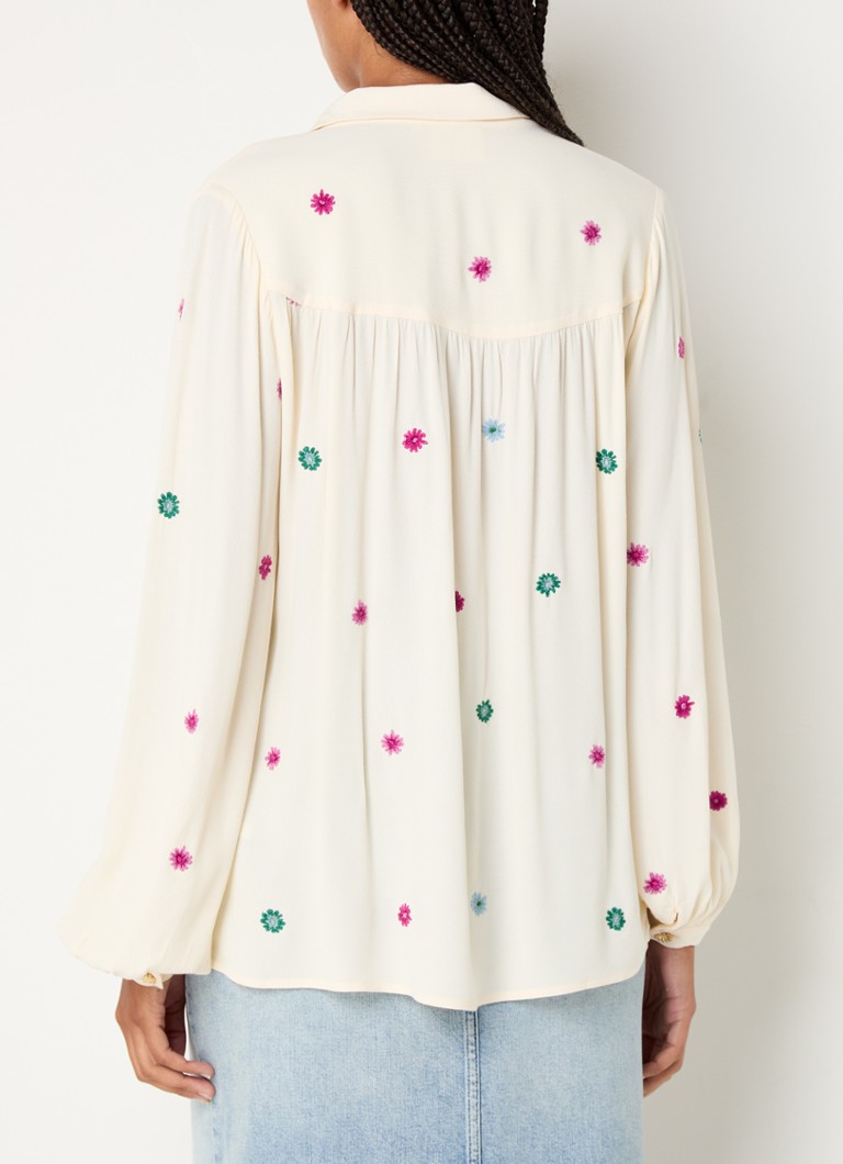Fabienne Chapot  Liv blouse met bloemborduring