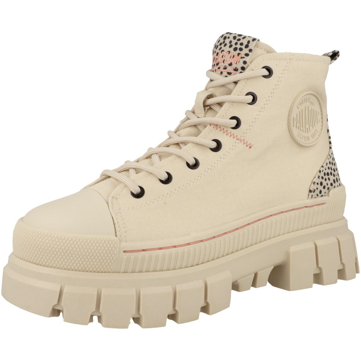 Palladium Revolt Safari Schnürboots creme