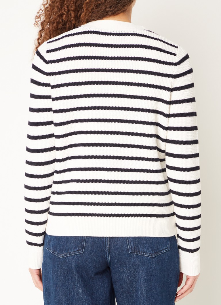 Cardigan cu dungi tricotate fin Chloe Phase Eight
