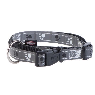 Trixie Halsband Pfoten Silver Reflect