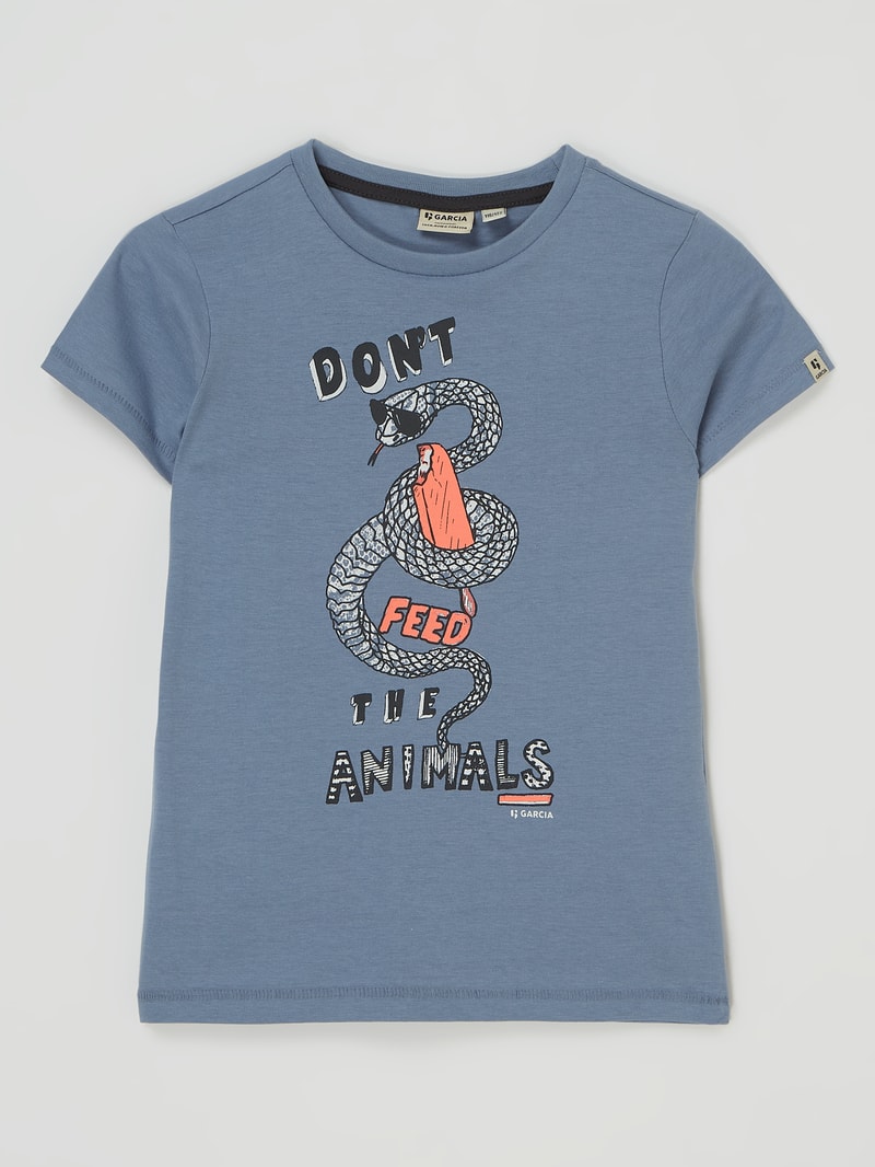 T-Shirt aus Baumwolle in blau