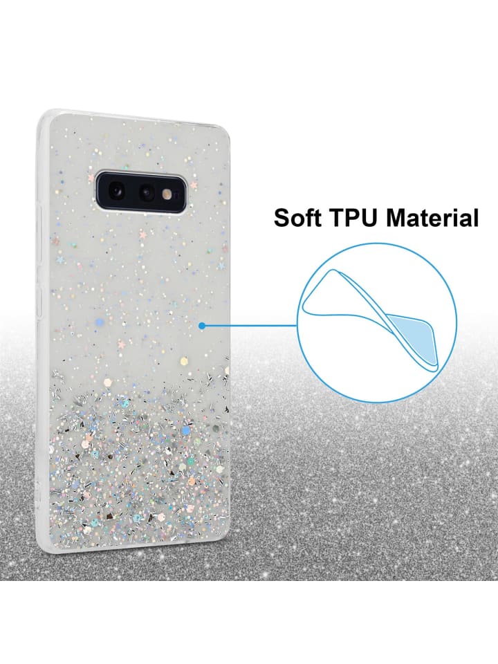 cadorabo Hülle für Samsung Galaxy S10e Glitter in Transparent mit Glitter günstig kaufen onesize