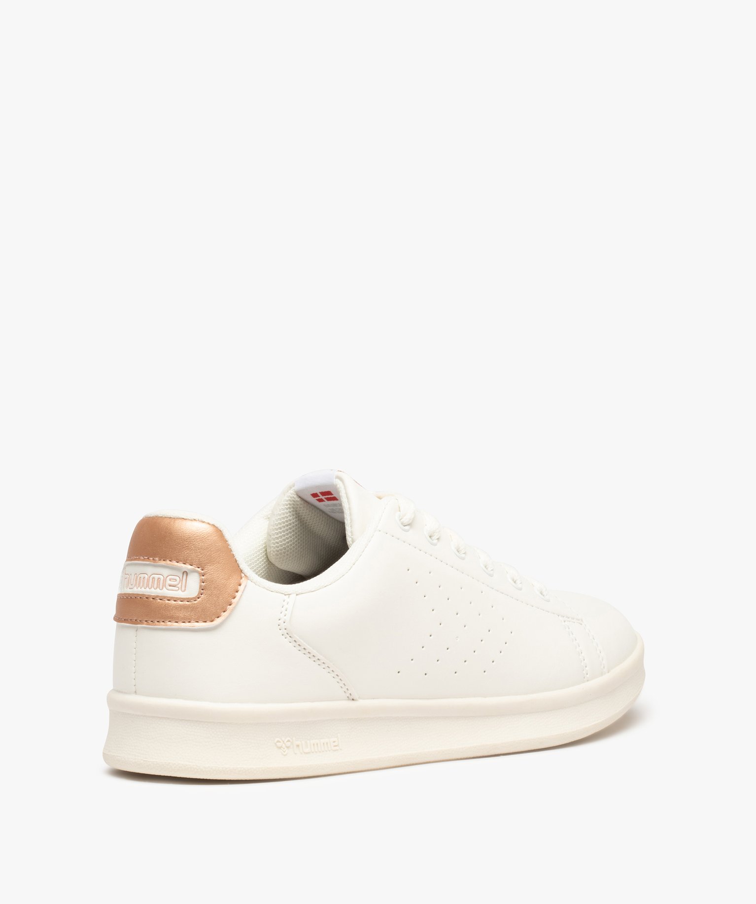 Tennis unies à lacets femme – Hummel Busan blanc | GEMO