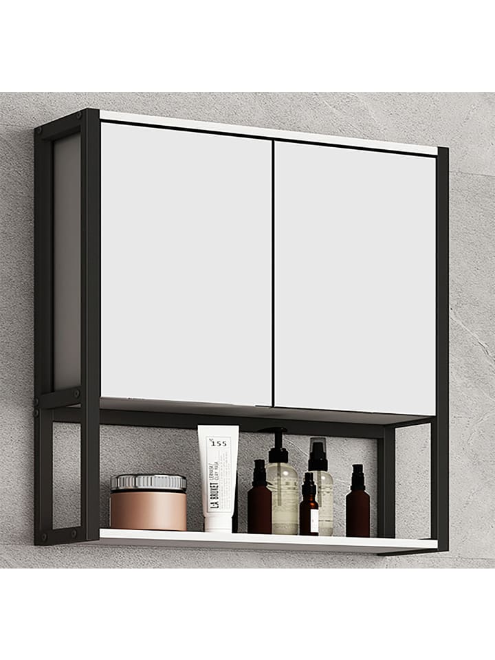 VCM  Holz Metall Spiegelschrank Spiegel Edino 60x60 in Weiß günstig kaufen onesize