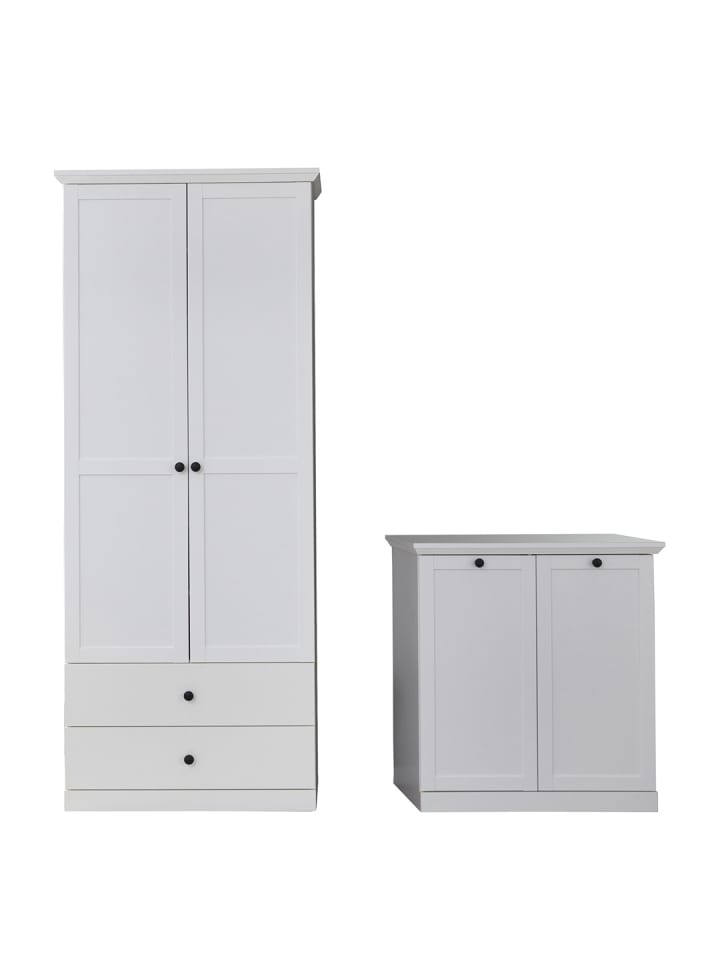 ebuy24 Garderobenschrank BrandsonBaxter Weiß 177 x 41 cm günstig kaufen onesize