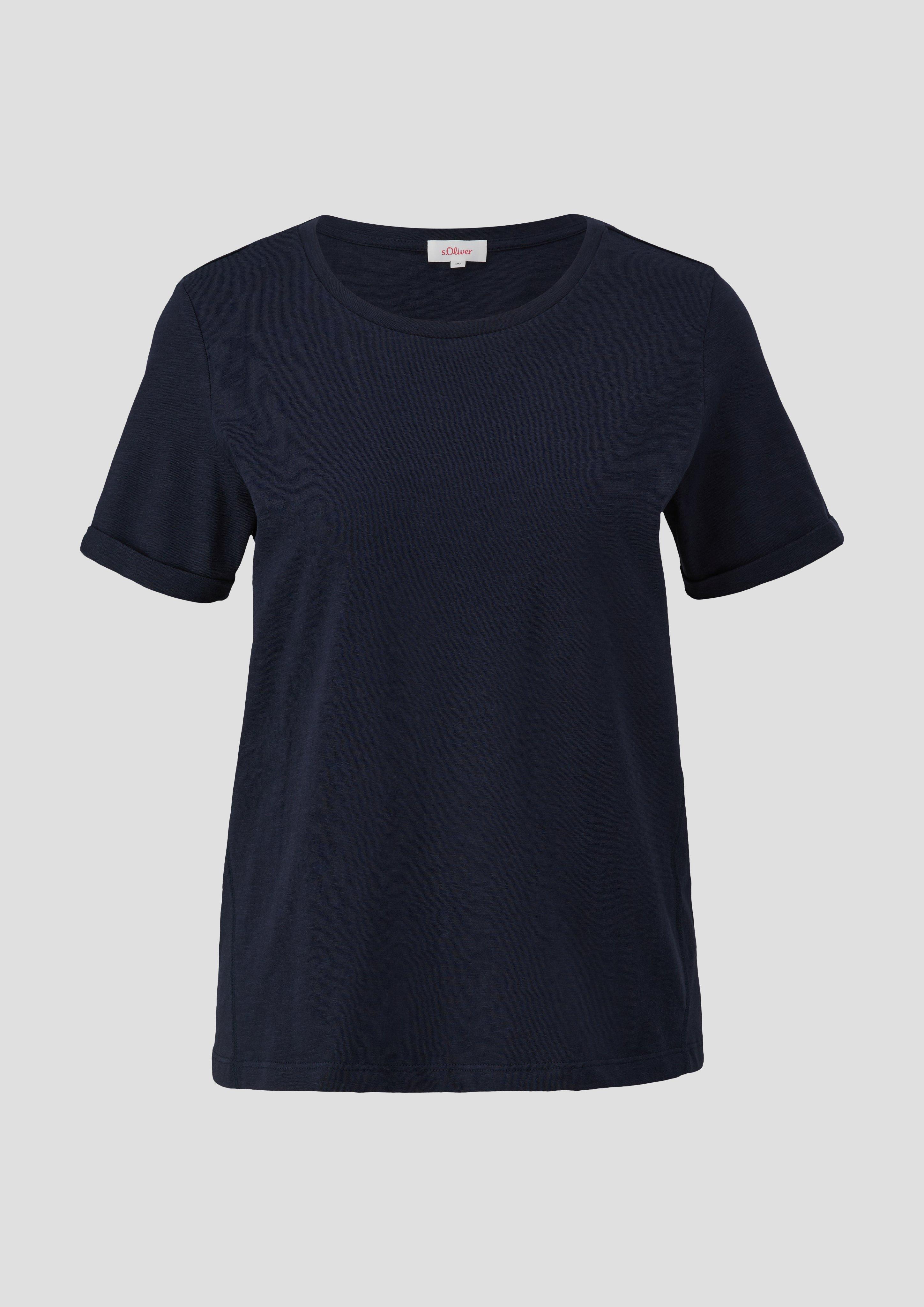 T-Shirt mit Umschlag am Ärmel  2144451-5959