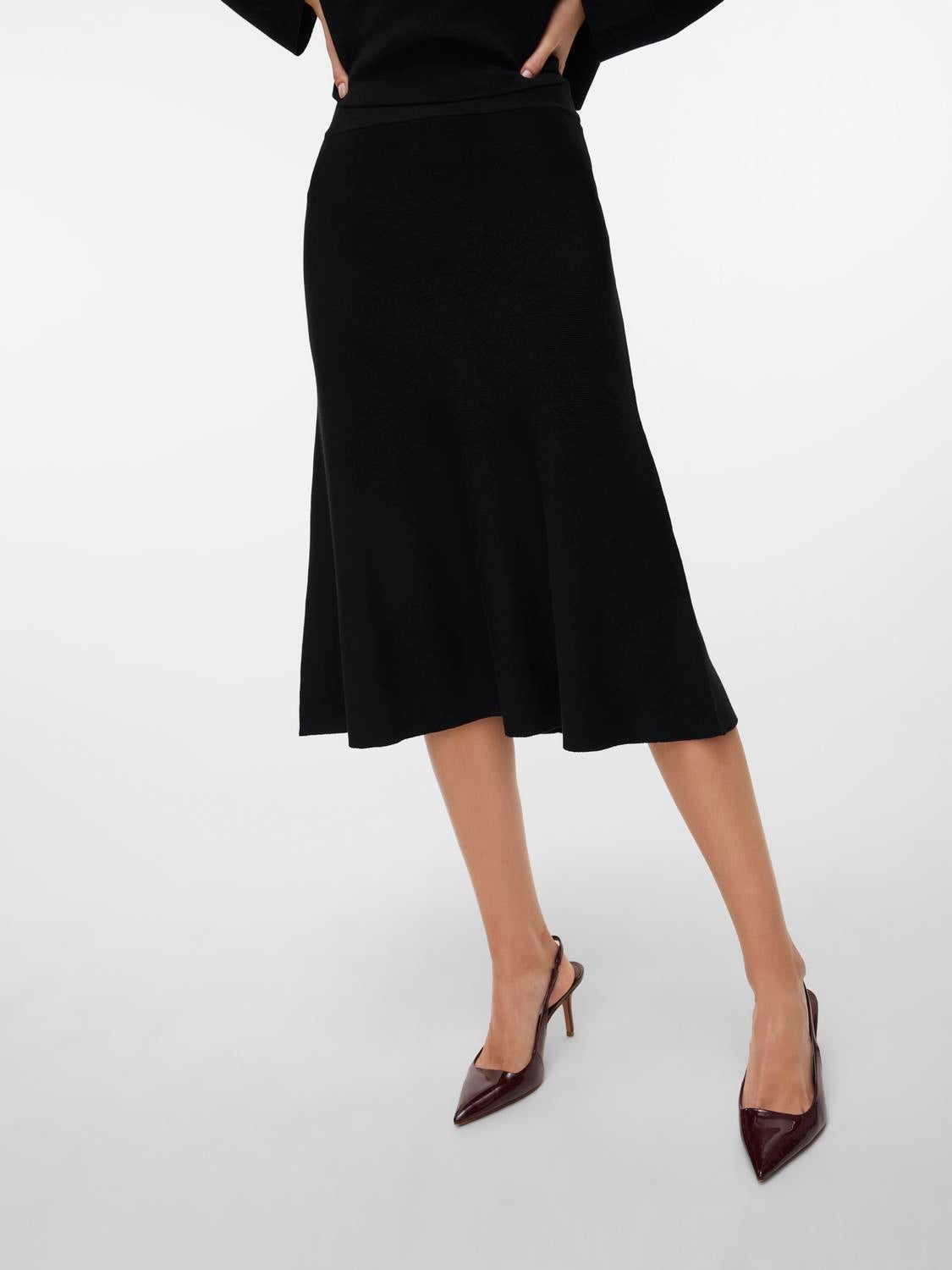 VMINA Hohe Taille Midirock