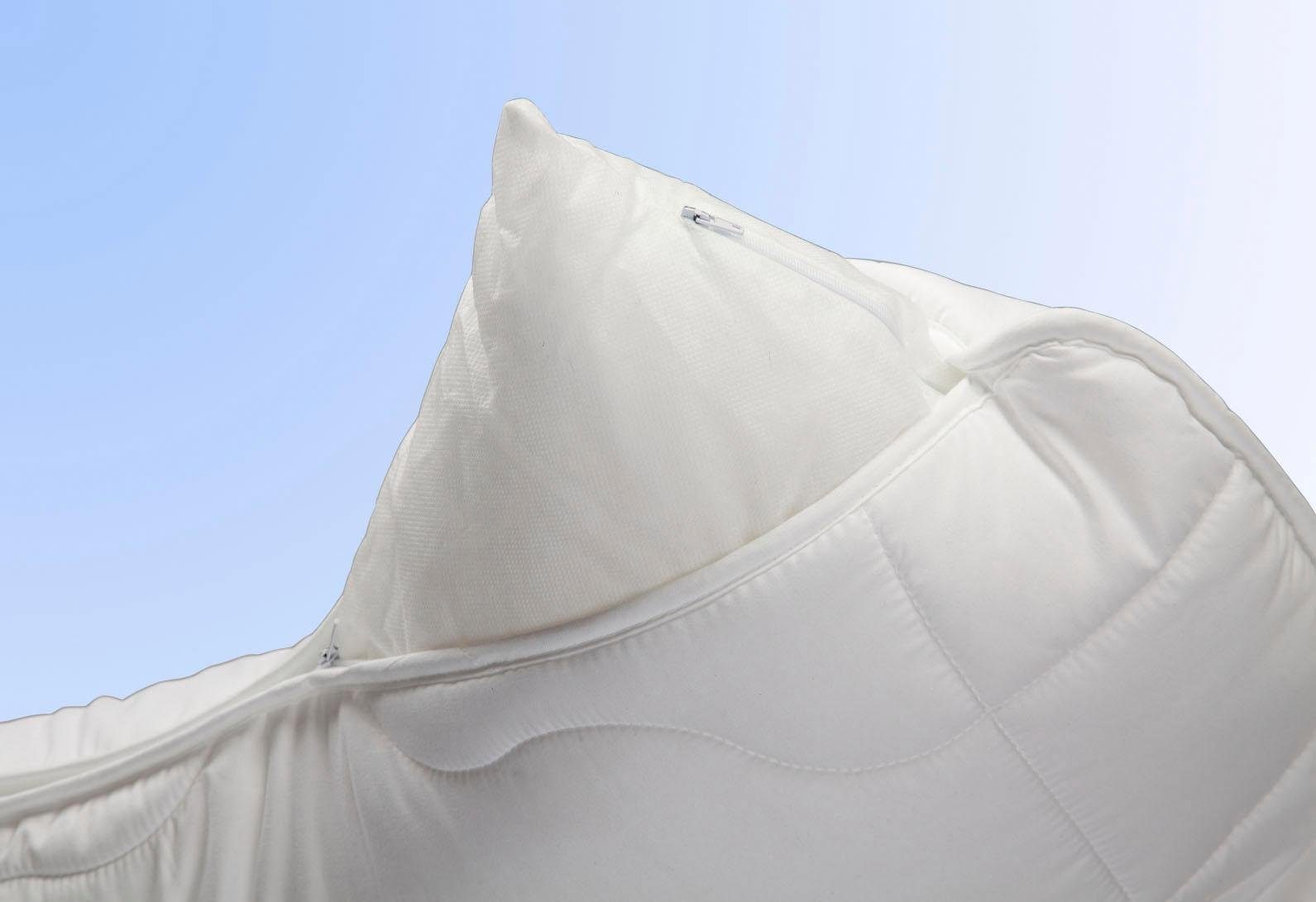 Nackenstützkissen Kissen Basic, Jekatex, Füllung: Microfaser, Bezug: Polyester, Rückenschläfer, Seitenschläfer, Zertifiziert durch die Aktion gesunder Rücken (AGR) e.V.